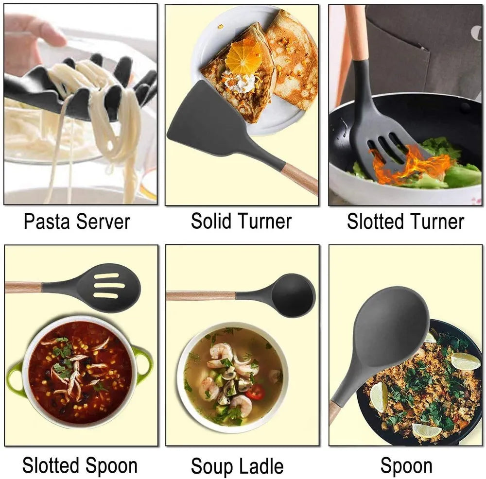 Ensemble de couteaux + Ustensiles de cuisine