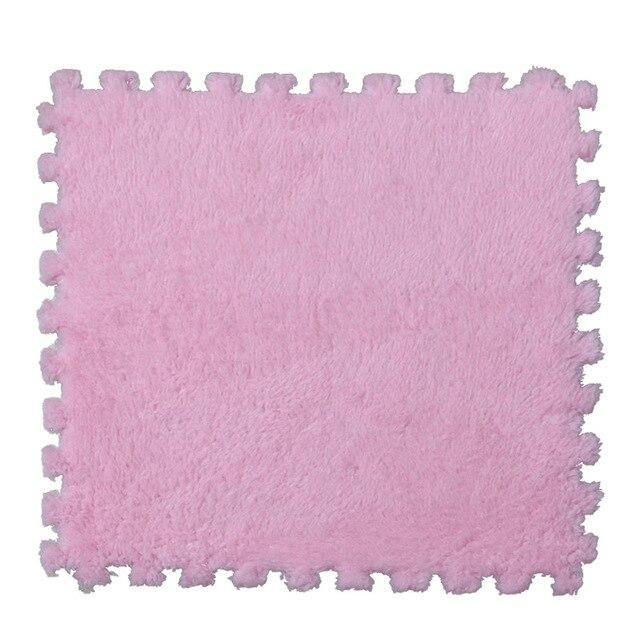 Mini Tapis en Mousse rose