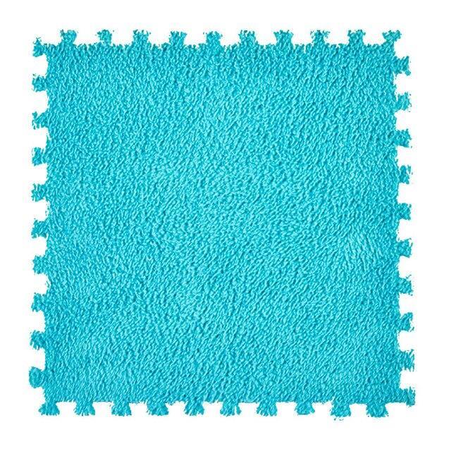 Mini Tapis en Mousse bleu ciel