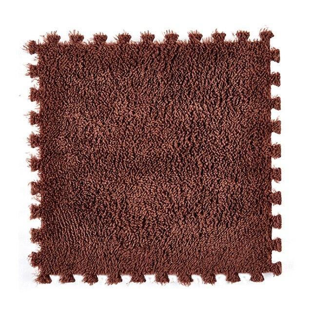 Mini Tapis en Mousse marron