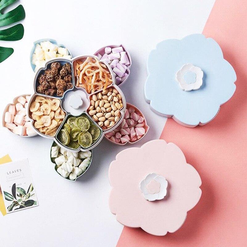Plateau de rangement en forme de pétales de fleurs pour fruits secs - Home Gadgets