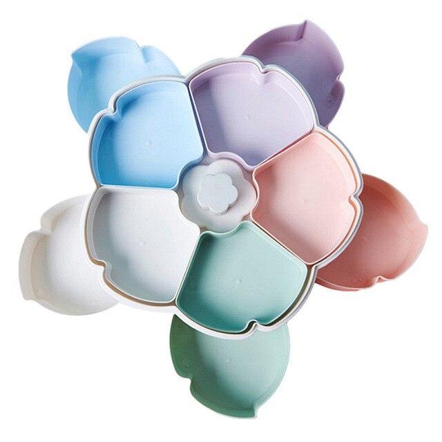 Plateau de rangement en forme de pétales de fleurs pour fruits secs - Home Gadgets
