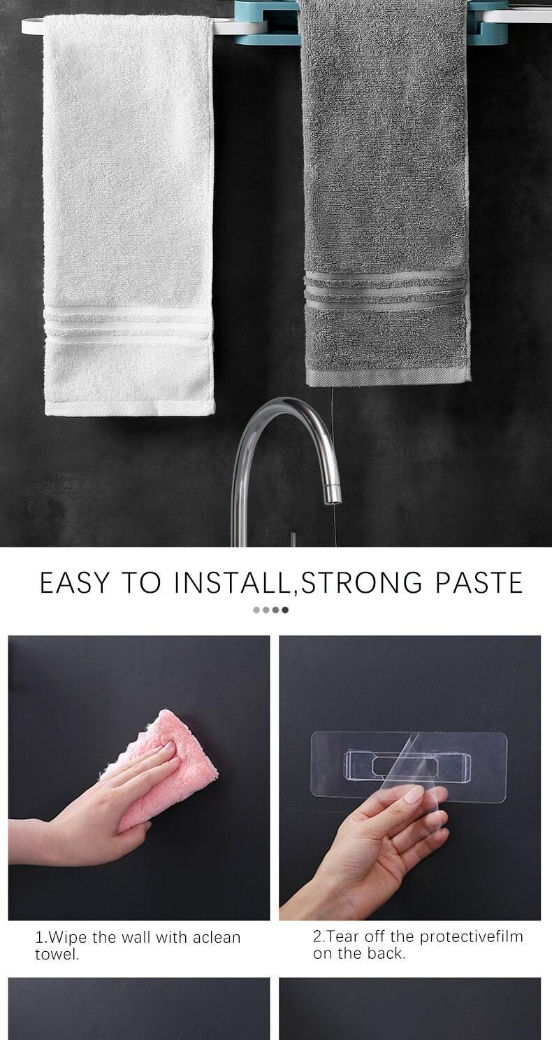 Organisateur de sandales et serviettes mural avec support adhesive - Home Gadgets