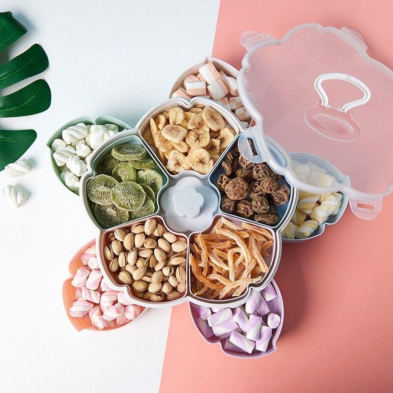 Plateau de rangement en forme de pétales de fleurs pour fruits secs - Home Gadgets