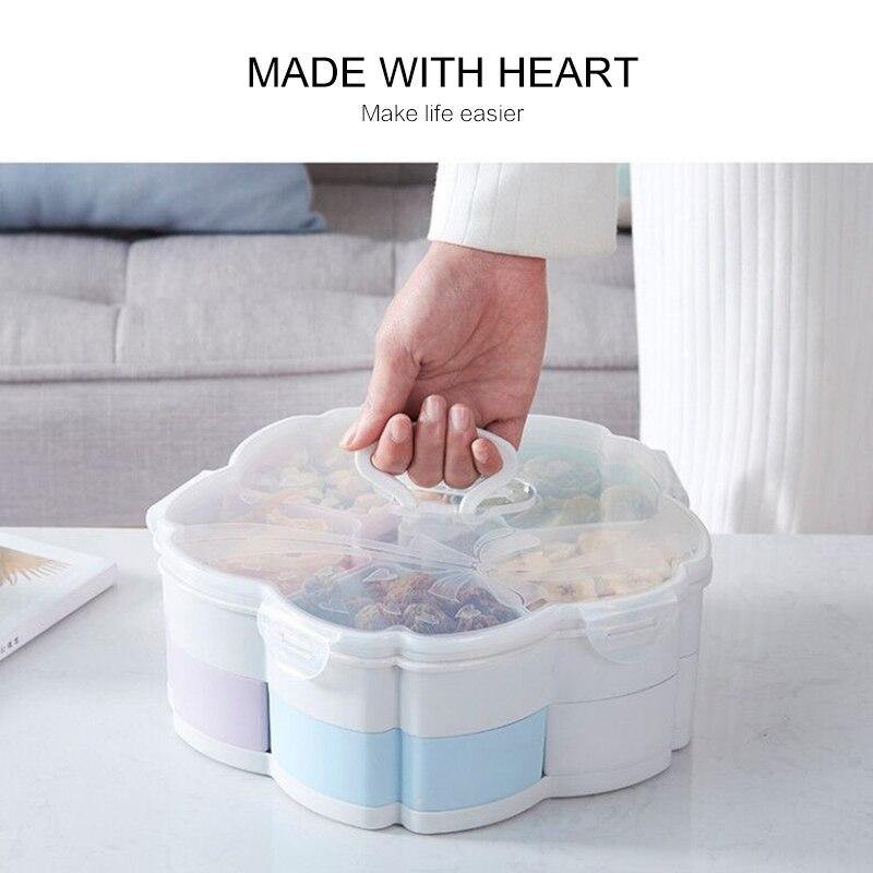 Plateau de rangement en forme de pétales de fleurs pour fruits secs - Home Gadgets
