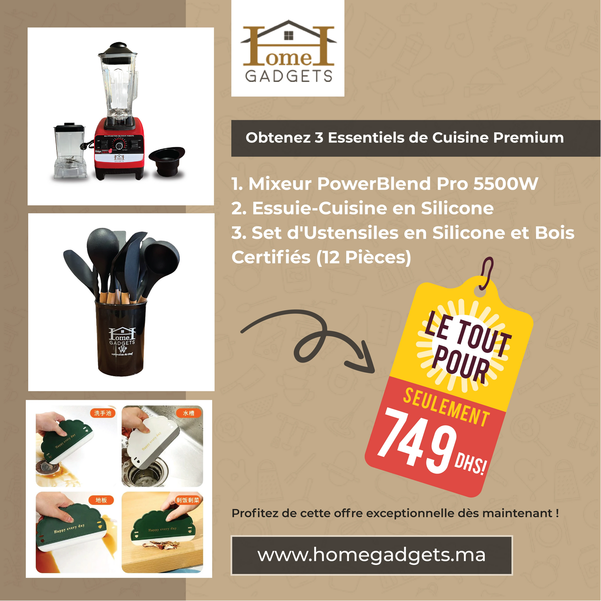 3 Produits en prix d'un