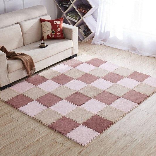 Mini Tapis en Mousse Puzzle 30x30cm Couleurs Variées Home Gadgets